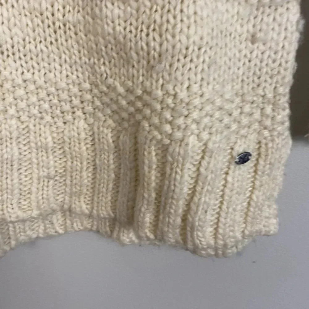 American Eagle Chunky Knit Wool Blend Fisherman Sweater - Picture 7 of 16